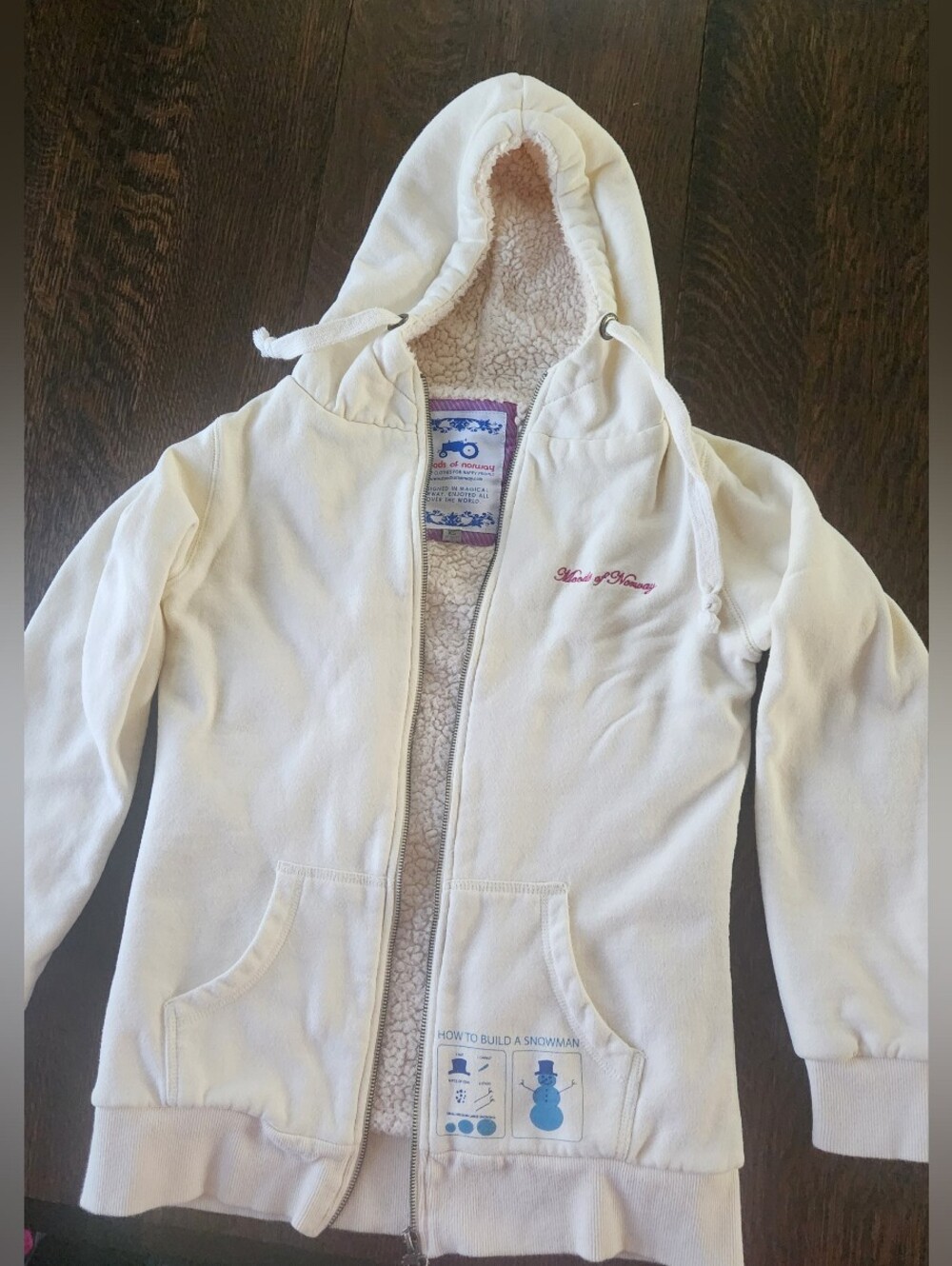 Moods of Norway ⛄️ Fleece Lined Sweatshirt Hoodie Ladies XS $35 EUC